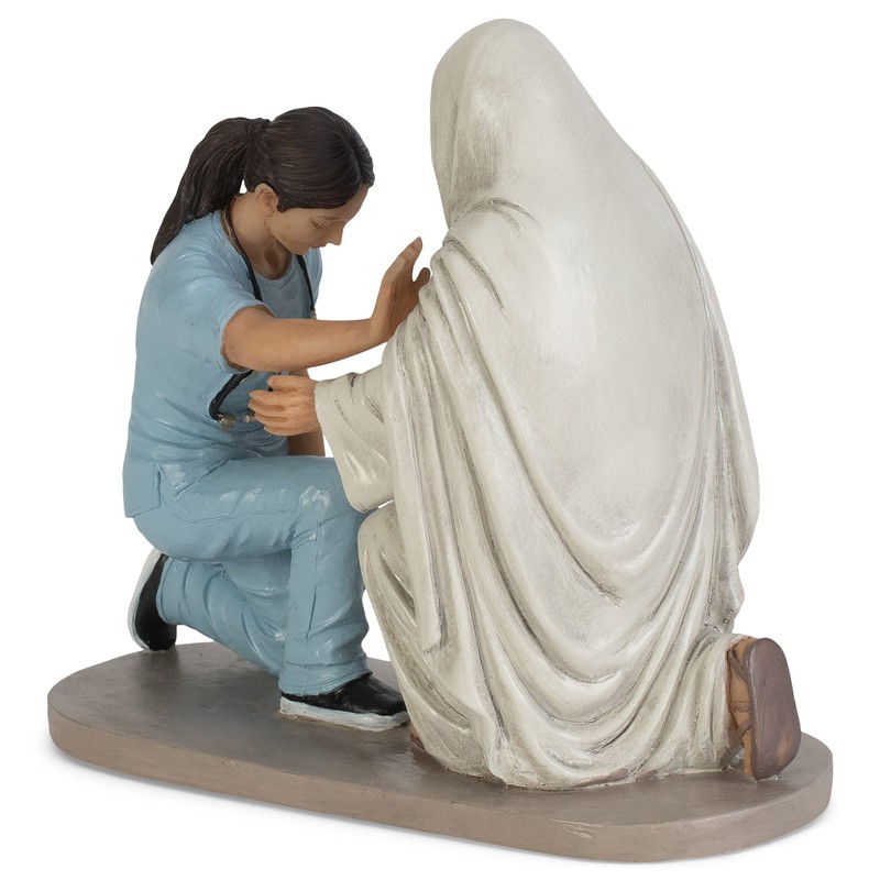 Dicksons Praying Nurse with Jesus 5 x 6 Resin Decorative