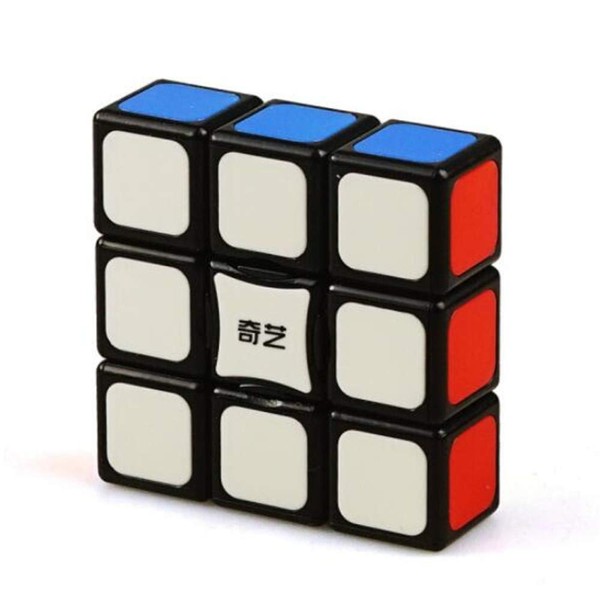 CuberSpeed 1x3x3 Super Floppy Stickerless Magic Cube 3x3x1 Black Titles Version Speed Cube