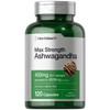 Horbäach Ashwagandha Supplement | 120 Capsules | with Black Pepper