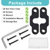 Sun Visor Repair Kit Heavy Duty Sun Visor Clips, Visor