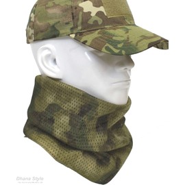 Camouflage Neck Scarf, Army, Face Guard, Military Camouflage, Headwear, Survival Games, Tactical, Face Mask, Cold Protection, UV Protection, Sunshade, Dustproof, Survival Game, Bicycle, Outdoor, Cosplay