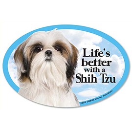 Prismatix Decal Cat and Dog Magnets, Shih Tzu
