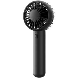 Gaiatop Mini Portable Fan, Small and Powerful, Cute Design 3 Speed Personal Handheld fan and Desktop with Base, Lightweight USB Rechargeable for Travel Lash Makeup Girl Women Summer Gift Black