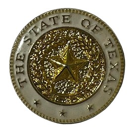 Wholesale Lot of 50 The State Of Texas White & Gold Motorcycle Hat Cap Lapel Pin