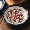 Sizikato 4pcs Porcelain Appetizer Plate, 4-Inch Snack Plate Sauce Dipping