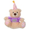 AB Tools Super Soft Plush Squeaky Birthday Bear Dog Puppy