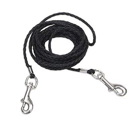 Coastal Pet Products CCP31110BLK Nylon Braided Poly Cat Tie Out, 10-Feet, Black