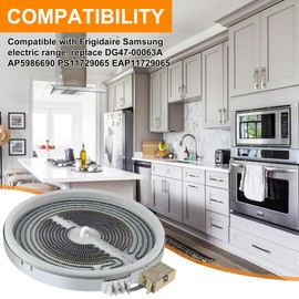 DG47-00063A Replacement Dual Radiant Surface Element Compatible with Sam.sung Stove NE59M4320 NE59M6850 NE59M4310 NE63T8311 NE63T8111 NE59J3420 NE59J3421, Replace for AP5986690 PS11729065 EAP11729065