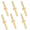 Schlauchverbinder 4mm, 6 Stück Messing Schlauchverbinder Set für PU Schläuche