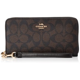 Coach C4452 Long Wallet, Im/BrownBlack, Free size