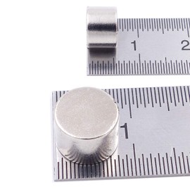 Brudazon 15 Mini Disc Magnets 8 x 6 mm N52 Strongest Level Neodymium Magnets Ultra Strong Power Magnet for Model Making, Photo, Whiteboard, Notice Board, Fridge, Crafts, Magnetic Disc Extra Strong