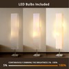 Modern Floor Lamp, Dimmable 3 Levels Brightness Paper Tall Lamp