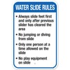 Arkansas Water Slide Rules Sign, Complies With State Of Arkansas