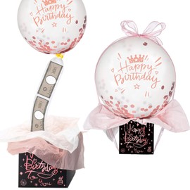 Birthday Money Pull Box Decorations, Funny Happy Birthday Money Box Surprise Set Celebration, Delicate for Cash Gift Women Men Lovers Girlfriend Wife (Style 2)