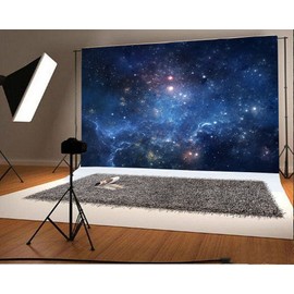 AOFOTO 8x6ft Fantastic Nebula Backdrop Aerospace Starry Sky Photography Background Universe Galaxy Cosmos Outer Space Milky Way Science Fiction Photo Studio Props Vinyl Wallpaper Child Adult Portrait