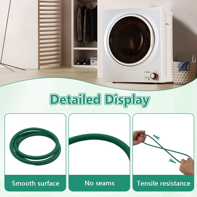 Dryer Blower Fan Belt Mini Compact Dryer(1.50 Cu.ft)- Replacement for