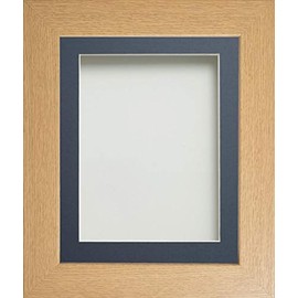 Frame Company Watson Range Beech Picture Photo Frame with Blue Mounts *Choice of Sizes*