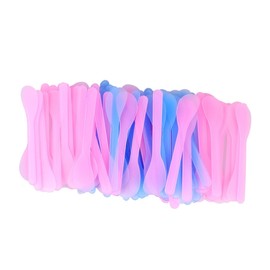 Minkissy 100pcs Mask Mixing Spoon Diy Beauty Tool Comfortable Grip Facial Mask Spatula Random Color