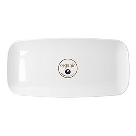 Plasticpro Plastic Serving Trays - Serving Platters Disposable Party Dish White, (2, Rectangle White Tray 10'')