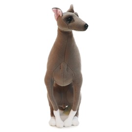MY DOG Mini - Italian Greyhound Gray - Premium Dog Stuffed Animal - Lifelike & Realistic