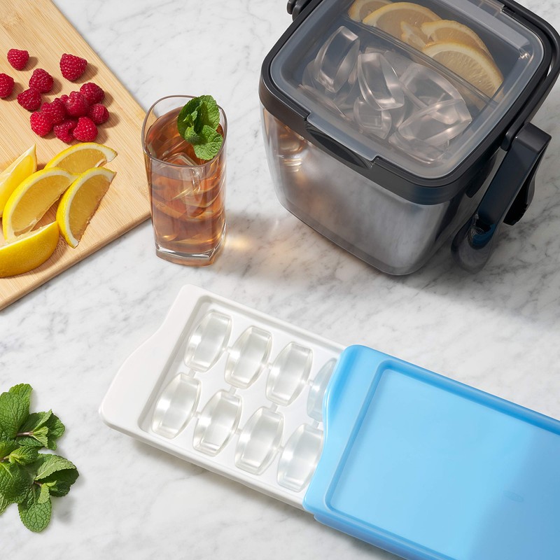 OXO Good Grips Double Wall Ice Bucket with Tongs and