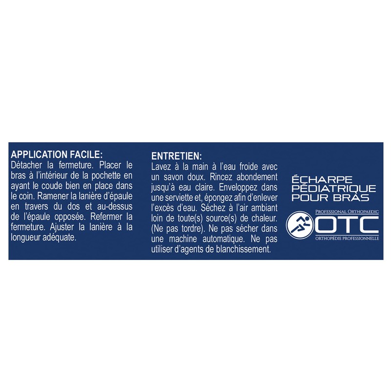 OTC KidsLine Arm Sling, Shoulder Cradle Style Support, Navy, Infant