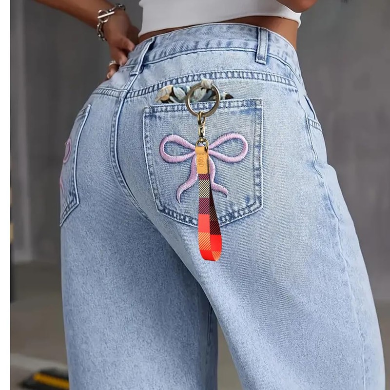 glodentai Cute Wrist Lanyard for Keys, Keychain, Wallet, Id Holder,