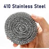 12Pcs Steel Wool 410 Stainless Steel Scourers Scrubber Pad Scouring