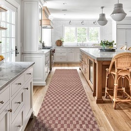 Gotohipi Runner Rug 6x8 Indoor Outdoor Utility Carpet,Area Rugs with Non Slip Rubber Backing for Hallway Kitchen Entryway Balcony Garage Stair Laundry Room