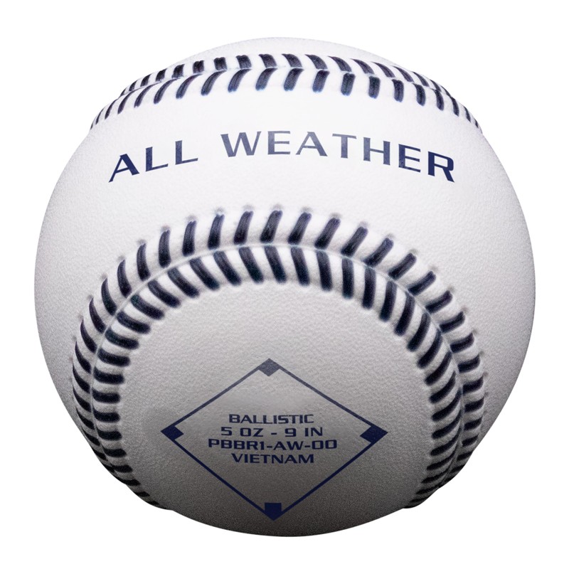 Baden | All-Weather Ballistic 1-Piece Water Proof Practice Baseballs |