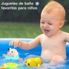 KINGO Juguetes para Bañera 5 Piezas, Juguetes para Bañera Tortuga,