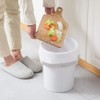MinniLove Garbage Bags, Handle-type Drawstring, 60 Pieces, Translucent, Large Capacity,