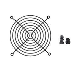 Easycargo 2pcs 120mm Fan Grill 120mm Guard Black with Screws Black (120mm)