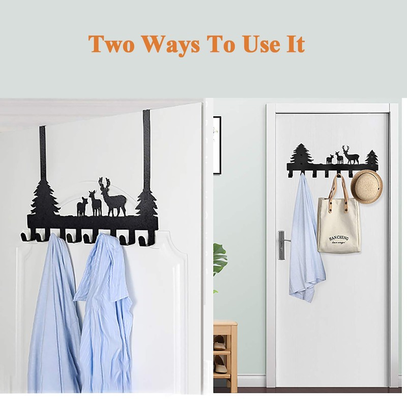 BeiLeiNiceHK Over The Door Hook Easy Installation Organizer Coat Hooks