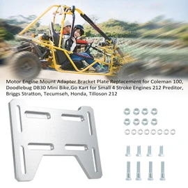 xinyee Motor Engine Mount Adapter Bracket Plate Replacement for Coleman 100, Doodlebug DB30 Mini Bike,Go Kart for Small 4 Stroke Engines 212 Preditor, Briggs Stratton, Tecumseh, , Tilloson 212