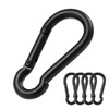 4Pcs Stainless Steel Spring Snap Hook Carabiner 304 Stainless Steel