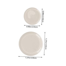 Operitacx 20 Stück Möbelmatte Weiße Tischbeine Filzgleiter Für Stuhlbeine Ziehen Um Schutz Fußpolster Schieber Zum Bewegen Von Möbeln Gleiten Möbelauflagen Filzpolster Für Möbel Folien Sport