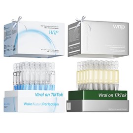 WNP Emergency Repair Serum Set: Ultra 3% Hydrating Serum 4D Hyaluronic Acid Firming Oil-Suspension Serum Single-Use Skincare for Sensitive Skin - 60 Vials