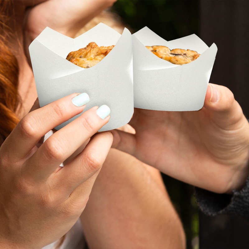 TEAONE Baking Paper Cups, 150 PCS Tulip Baking Cups for