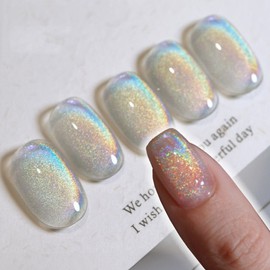 Location ratio clear holographic magnetic glitter gel, 1 piece, 11g, Aurora / 위치비 맑은 홀로그램 자석 글리터젤, 1개, 11g, 오로라