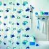 Spirella PEVA Shower Curtain Hugo Blue 180x200cm