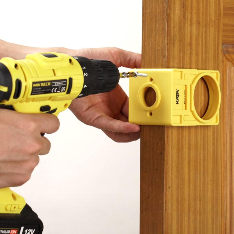 KATA 1-3/8" - 1-3/4" Door Lock Installation Set with Guide