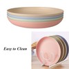CAMBUY Wheat Straw Plates Lightweight Unbreakable Dinner Dishes Plates Set