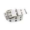 Double Grommet Belt Canvas Punk Style Web Belt Double Eyelet