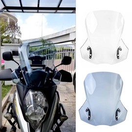 Midimttop Motorcycle WindScreen Windshield Windproof Protector Flyscreen Pare-brise Front Fairing Win Deflector Compatible with Su-zu-ki DL650 V-Strom 2017 2018 2019 2020 2021 2022 2023 (Grey Smoke)
