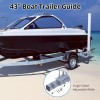 Unbranded Adjustable 40" Boat Trailer Guide Pole Rustproof Galvanized Steel