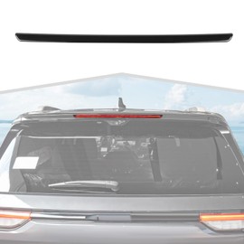 amayum Third Brake Light Fit for Jeep Grand Cherokee 2021+ Smoked Black 3rd Brake Light Cover Rear High Center Third Brake Lamp Guard Trim Exterior Accessories