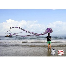 Kizh Kite Octopus Large Frameless Soft Parafoil Kites 157 Inchs Long T
