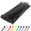 Gocableties Pack of 100 Black Cable Ties, 300 mm x