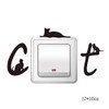 Power Switch Sticker, Cute, Wall Sticker, Panda, Cat, Wallpaper, Penguin,